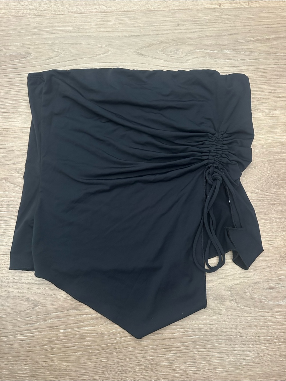 Princess Polly Black Strapless Ruched Top